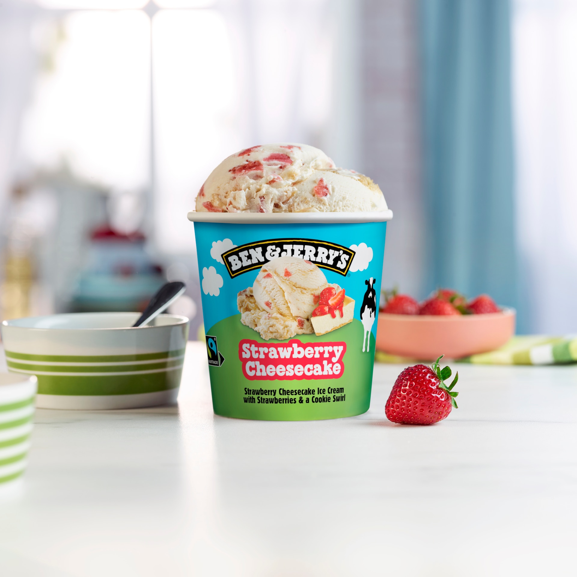 Ben and top jerry's cheesecake